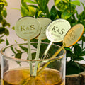 Personalised Wedding Drink Stirrers Bachelorette Party Cocktail
