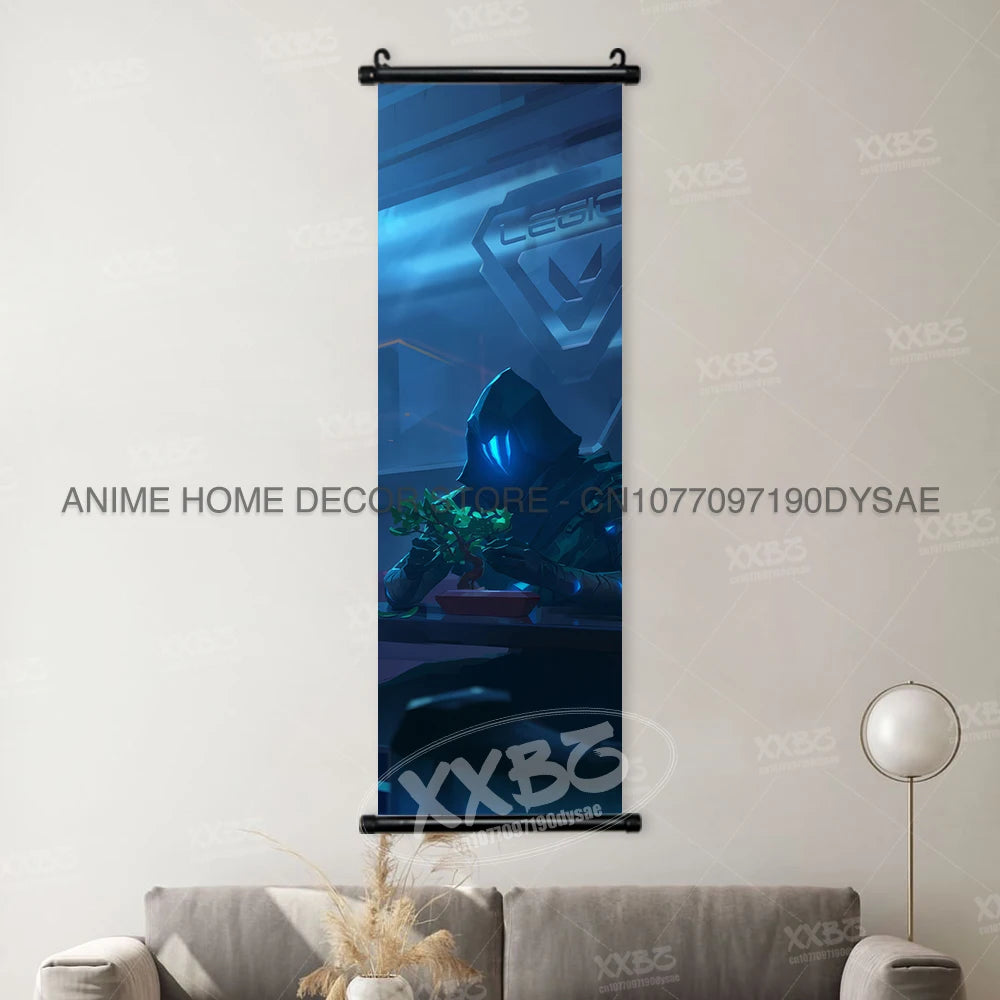 Valorant Posters Harbor Decorative Painting Astra Scrolls Picture Omen Home Decor Brimstone Home Decor Viper Wall Art Jett Mural