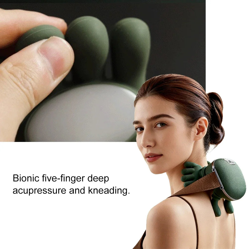 Electric Neck Shoulder Massager 4D Kneading Simulated Human Hand