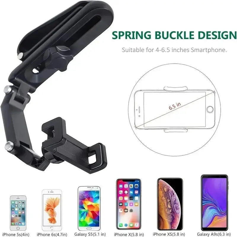 1080 Rotating Sun Visor Car Phone Holder Mount GPS Cell Mobile Car