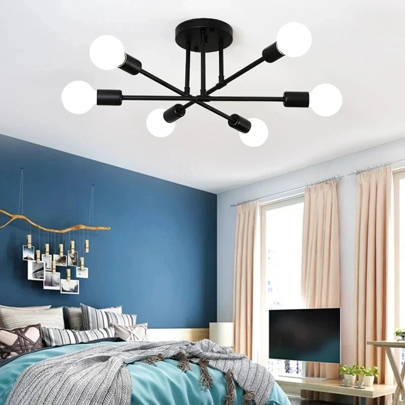Nordic Minimalist Pendant Light Ceiling Lamp LED Chandelier Suitable
