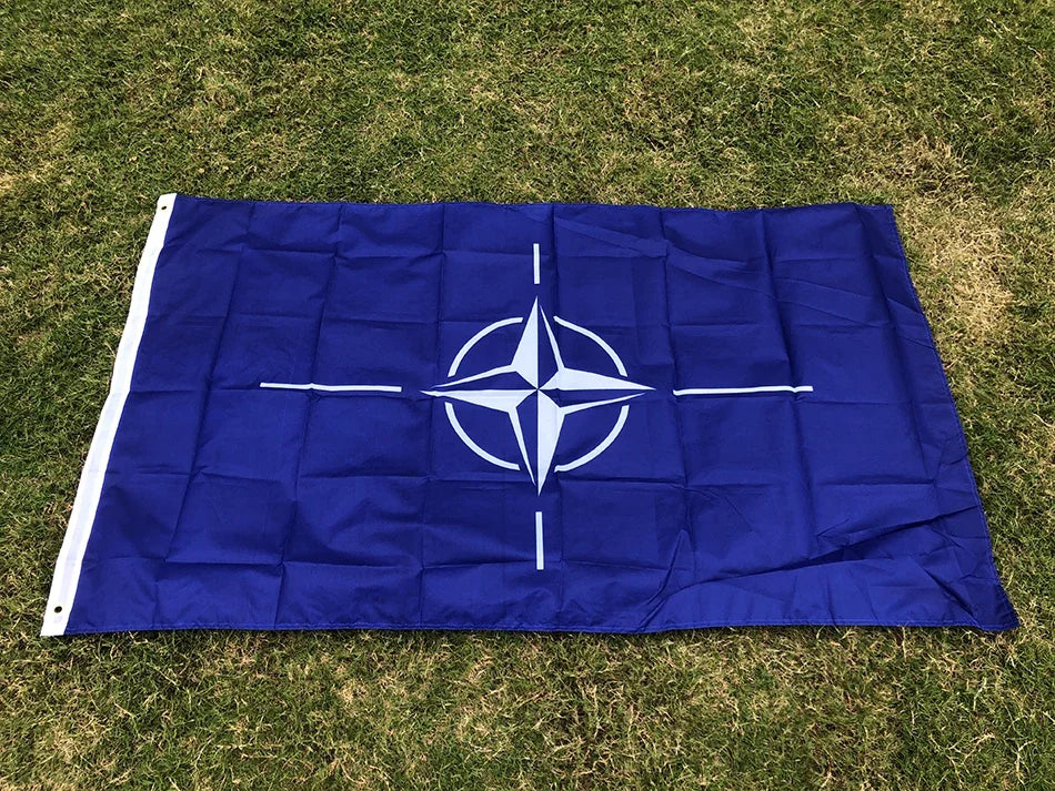 TIKI FLAG 90x150cm North Atlantic Treaty NATO Flag International Organization Flag