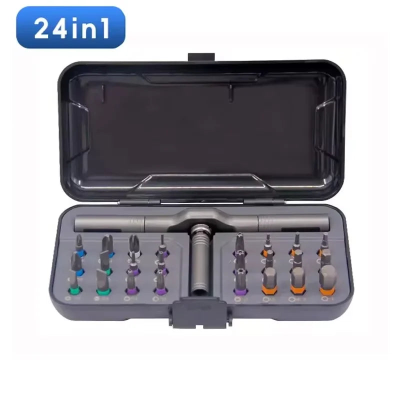 24-in-1 Compact Ratchet Screwdriver Kit