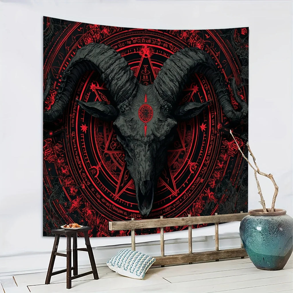 VIKAMA Halloween Tapestry Gothic Dark-Themed Party Backdrop Decor Tapestry Home Decor Wall Decor Wall Hanging