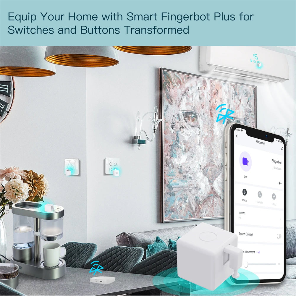 MOES Tuya Smart Bluetooth Fingerbot Switch Button Pusher Smart