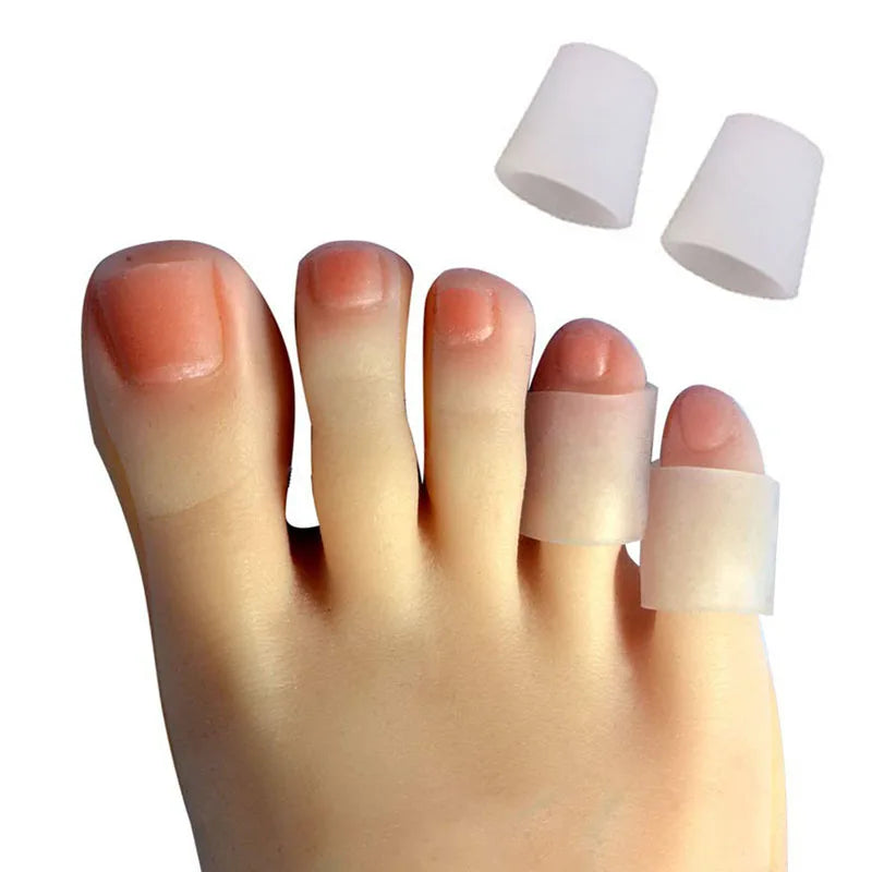 Small Toe Protectors Silicone Gel Sleeves for Bunion Corns Blisters Calluses Relief Anti Friction Cushion Pain Free Toe Caps