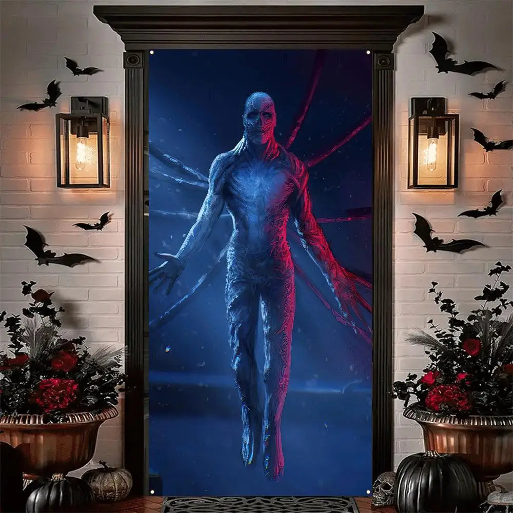 2D Halloween Christmas Banner Sign