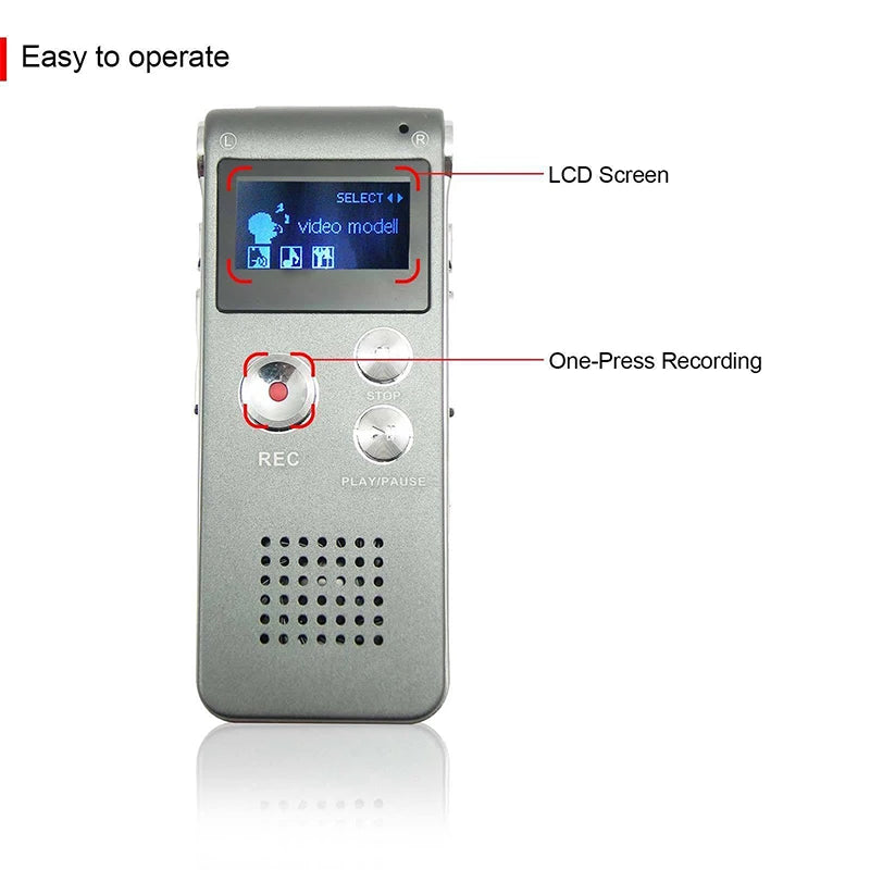 8GB/16GB/32GB Voice Recorder MP3 Player Mini Sound Audio Recorder