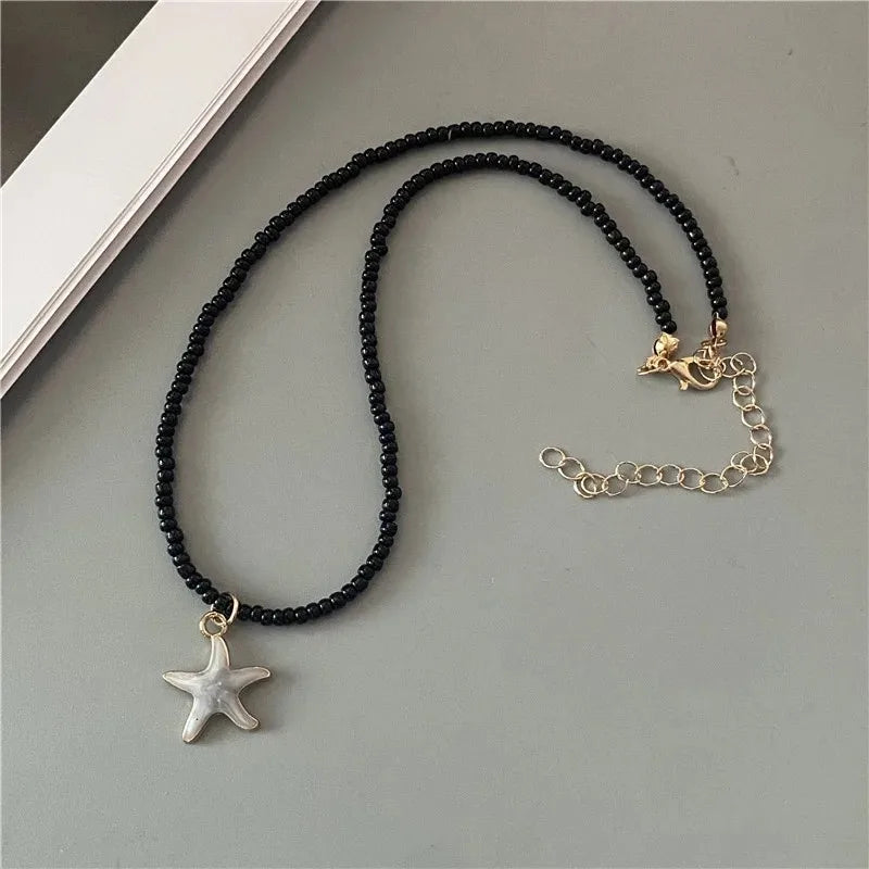 Spring Summer Women's Fashion Necklace Cute Romantic Starfish