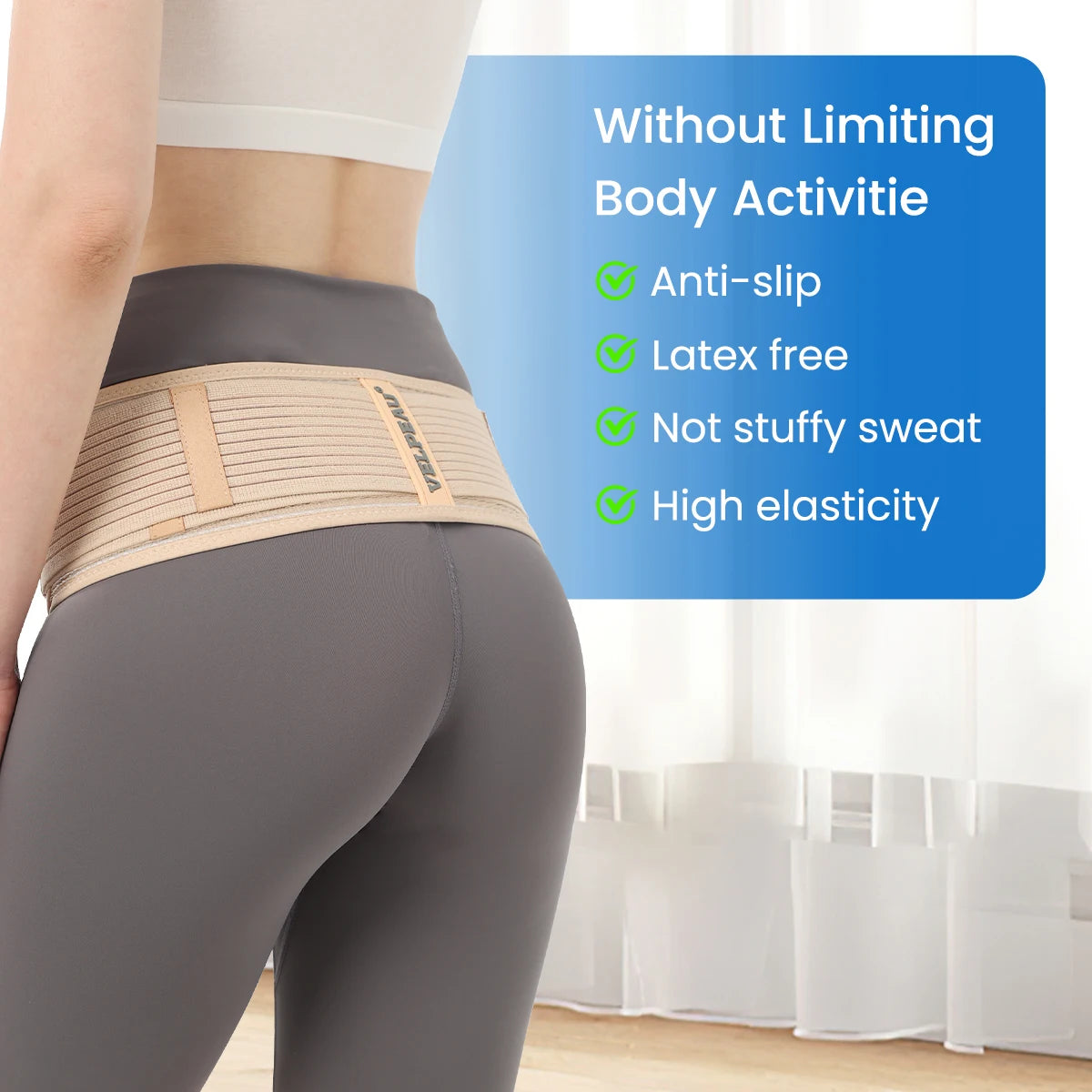 VELPEAU Sacroiliac SI Joint Hip Belt for SI Joint