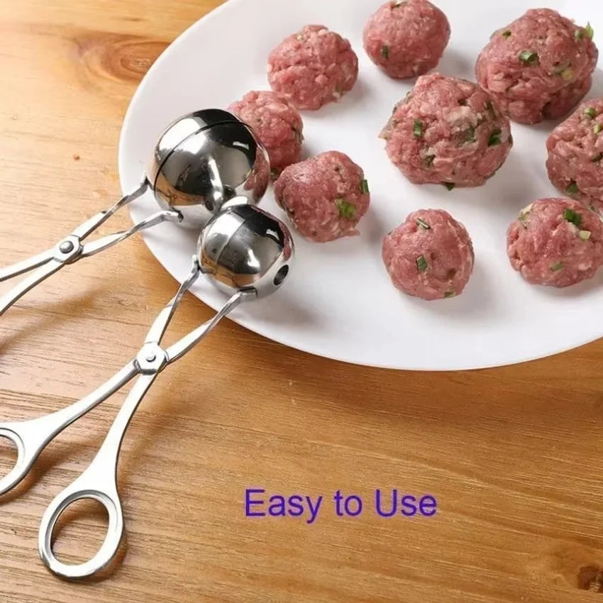 Meat Ball Maker Tool Stainless Steel Clip Round Rice