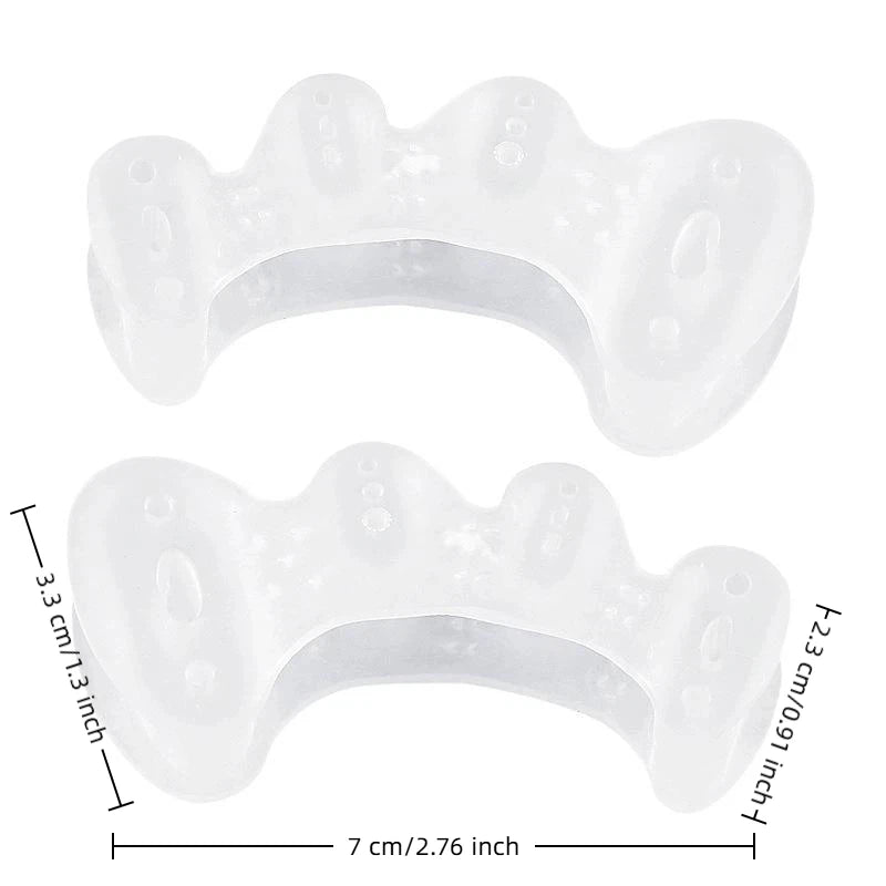 Toe Separators with Ventilation Holes - Foot Alignment Corrector for Bunion Pain, Plantar Fasciitis Relief & Toe Straightening