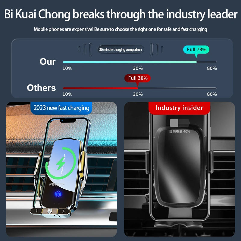 Gravity Car Holder Stand Wireless Charger Phone Air Vent Clip Mount Mobile Cell Gps Support for Iphone 14 13 12 X Samsung Xiaomi
