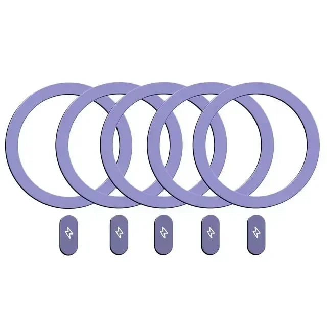 1-5Pcs Universal Metal Plate Ring for Magsafe Magnetic Wireless Charger Iron Sheet Sticker Car Phone Holder for IPhone 14 15 16