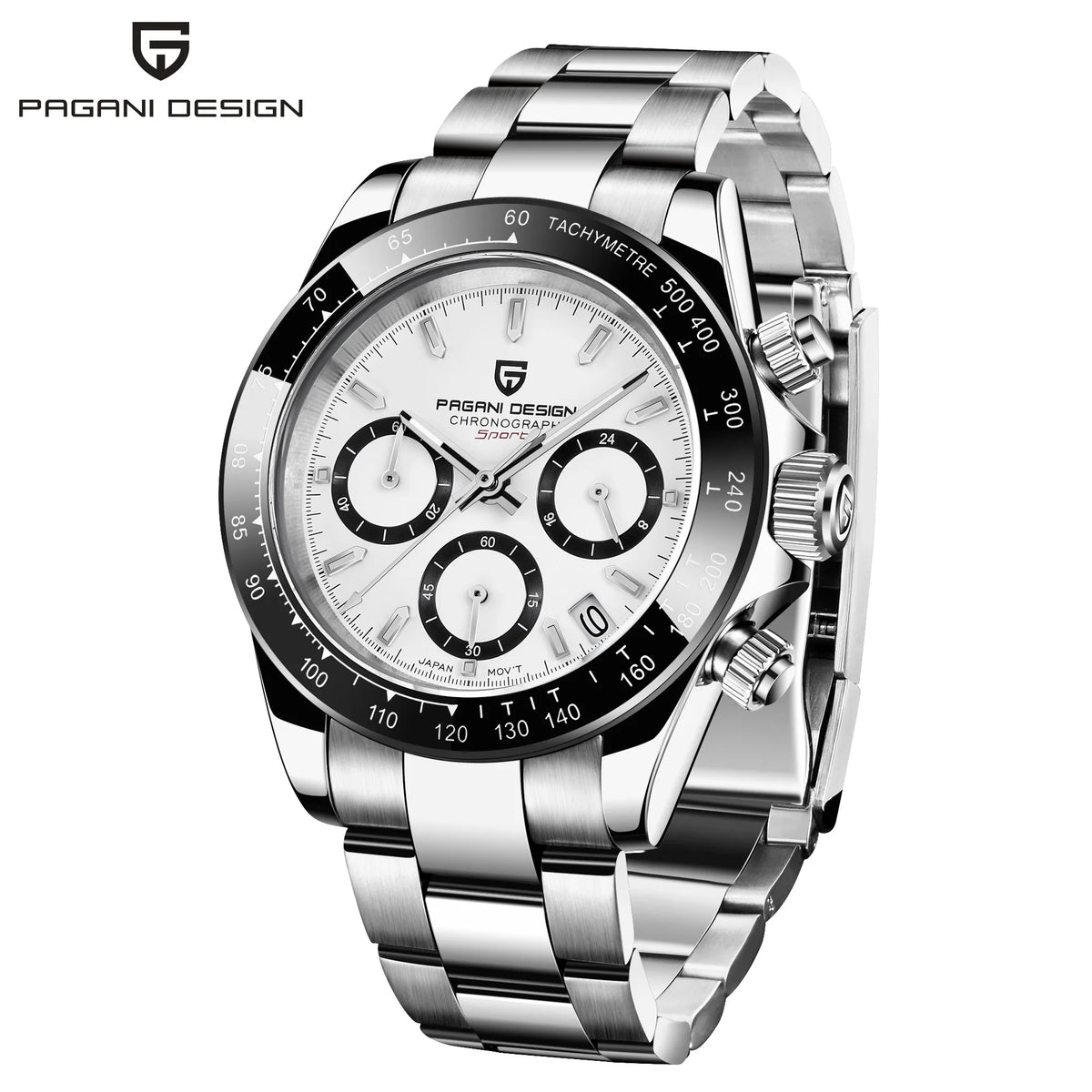 PAGANI DESIGN PD1644 Men's VK63 Quartz Chronograph Watch Sapphire