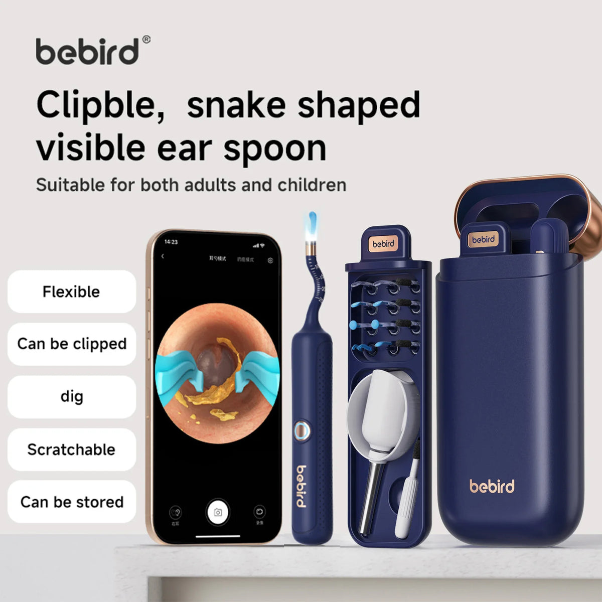 Original Bebird EarSight Plus I35R Visual Ear Cleaner Earpick