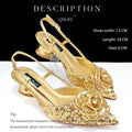 Gold Sequin Party Shoes and Handbag Set