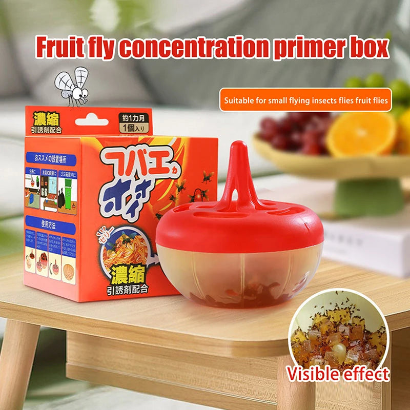Non-Toxic Insect Trap To Attract And Trap Fruit Flies Suitable For Kitchen Counters Fly Killing Bait Powerful Fruit Fly Trap