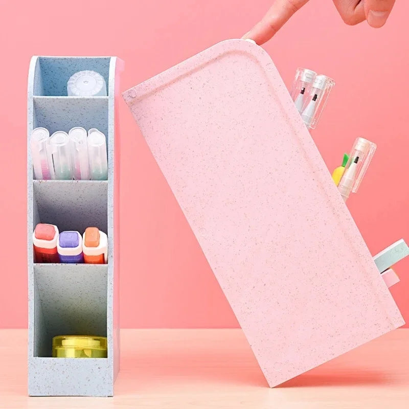 1pc Multi-Layer Pen Holder & Cosmetic Brush Storage Holder - Perfect for Office & School Supplies Pen Organizer Desk Organizer