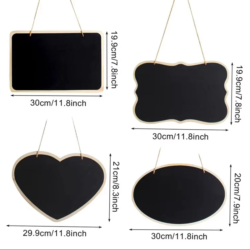 Rustic Wedding Wooden Blackboard Mr Mrs Bridal Shower Decoration Photobooth Birthday Party DIY Home Decor Sign Message Board