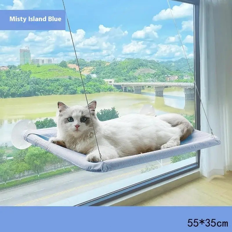 〔HM4〕Wood Cat Bed Space Capsule Cat House Cat Hammock Cat Window Bed Space Capsule Non Perforated Suspension Hammock Bed