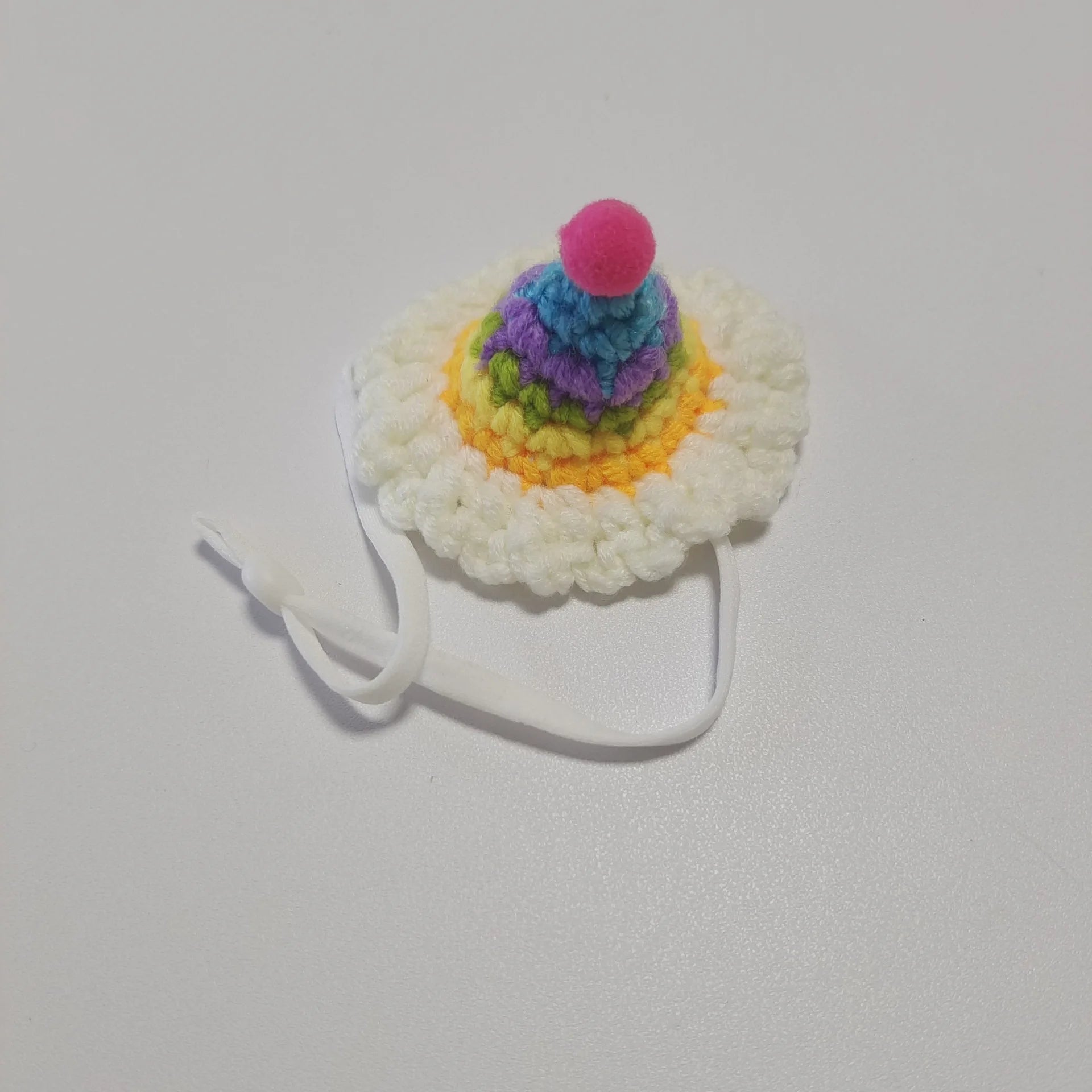 Cute Handmade Knitted Hat Hamster Decoration Chipmunk Guinea Pig Hamster Accessories Hamster Toy Supplies Small Pet Hat