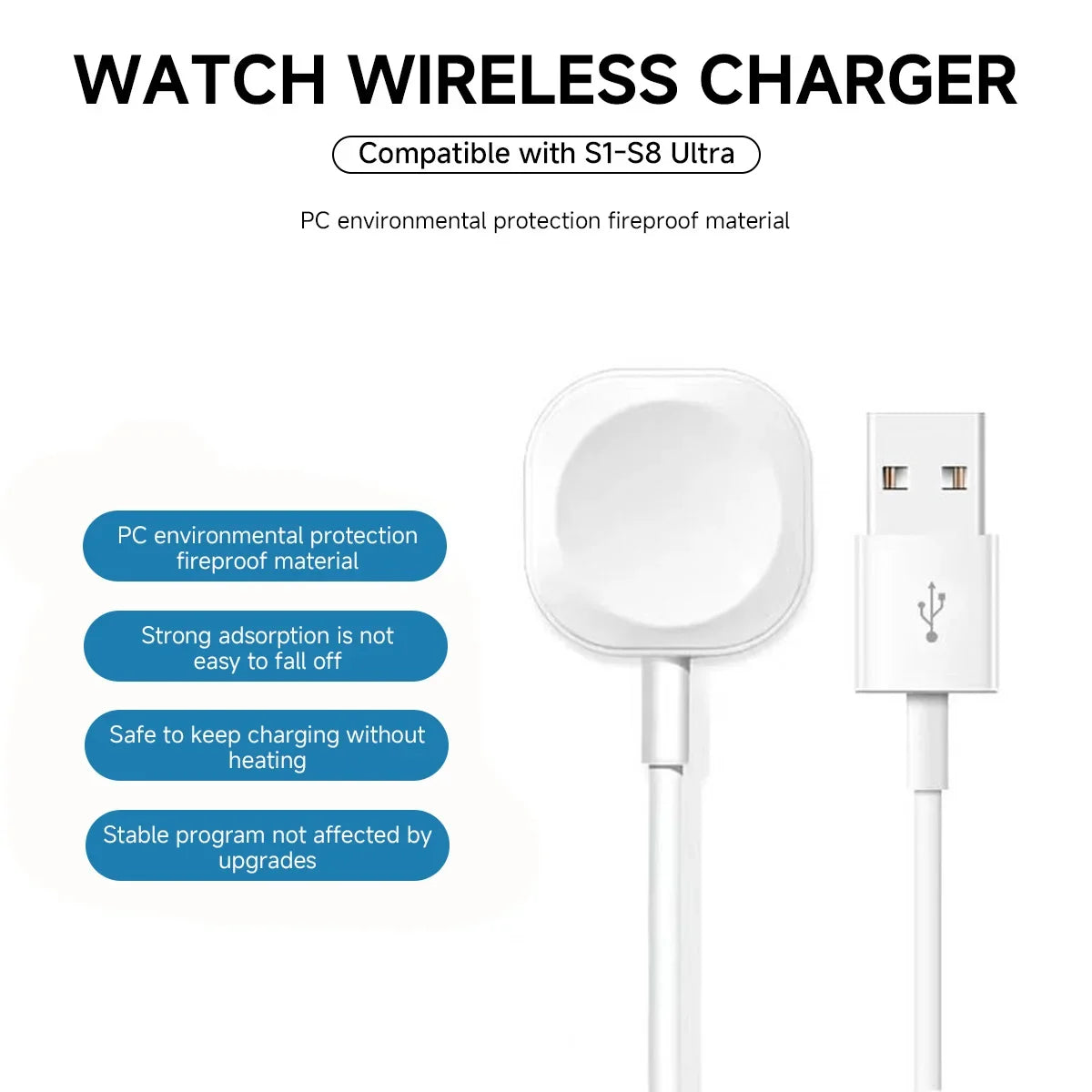 Magnetic Wireless Charger For Apple Watch Series 9 8 7 Ultra 2 SE fast Charging Cable Accessories For iWatch 8 7 6 5 4 3 2 1