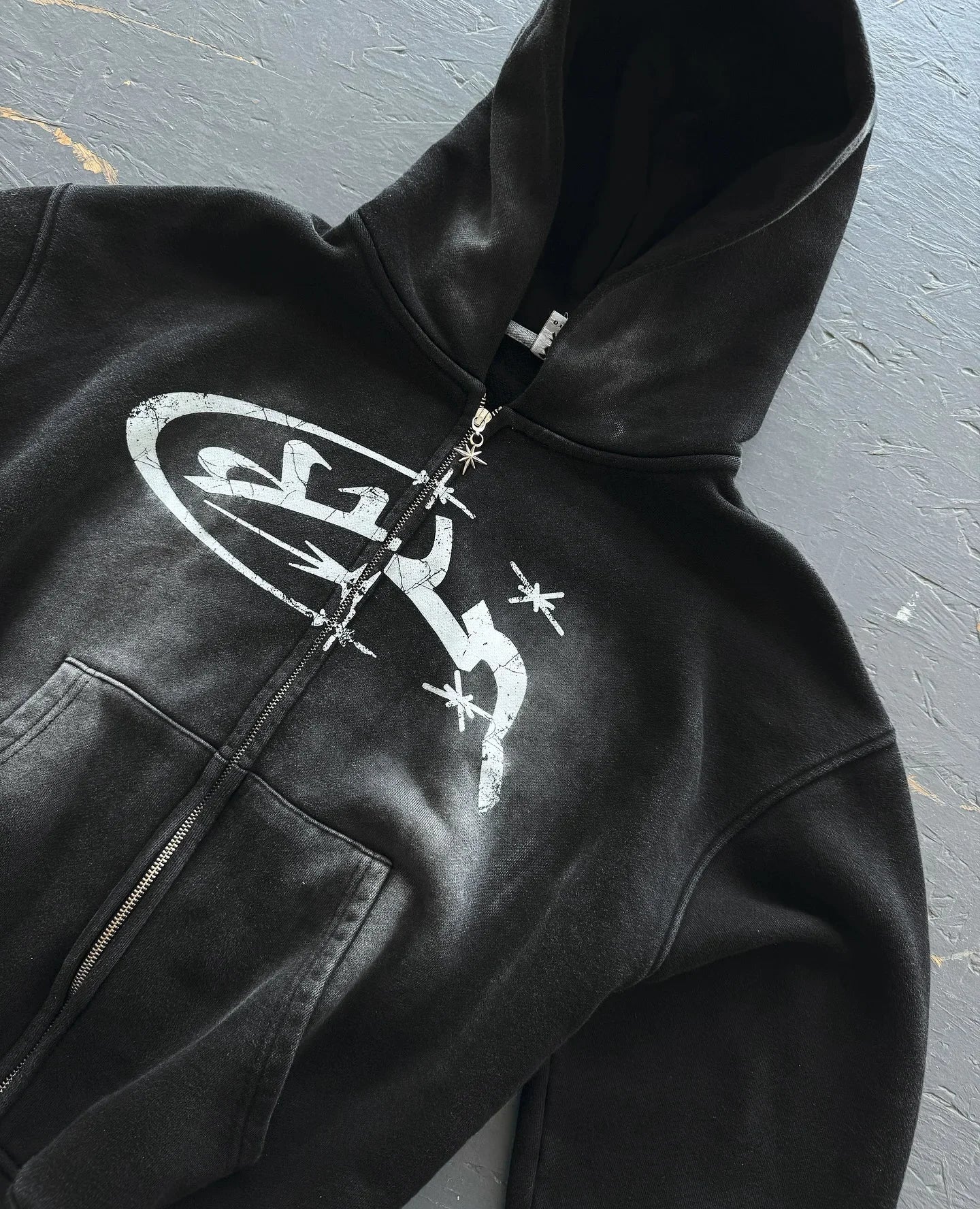 Divin Vintage Fashion Embroidery Zip Up Hoodies Y2k New Harajuku Hip Hop Coat Loose Hooded Sweatshirt Men And Women Streetwear
