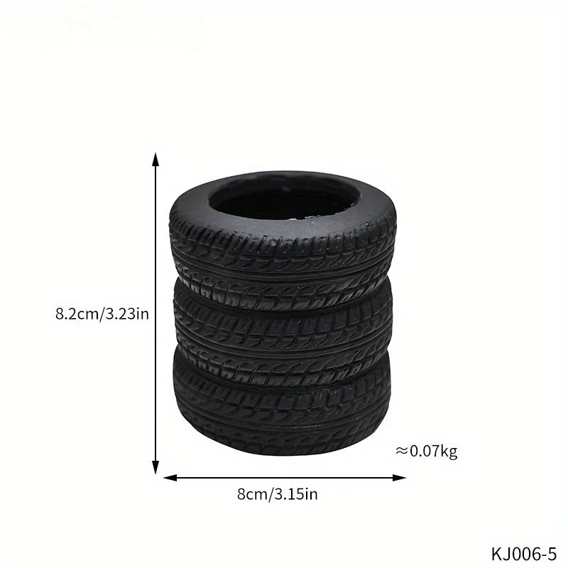 1pc Creative Tire Shaped Pen Holder School Stationery Supplies Pencil Holder Storage Bucket Unique Office Desk Organizer
