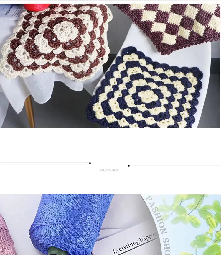225g Lightweight Ice Silk Thread Handcrafted for Summer Cool Hats, Sun Hats, Storage Baskets, Seat Cushions, Yarn