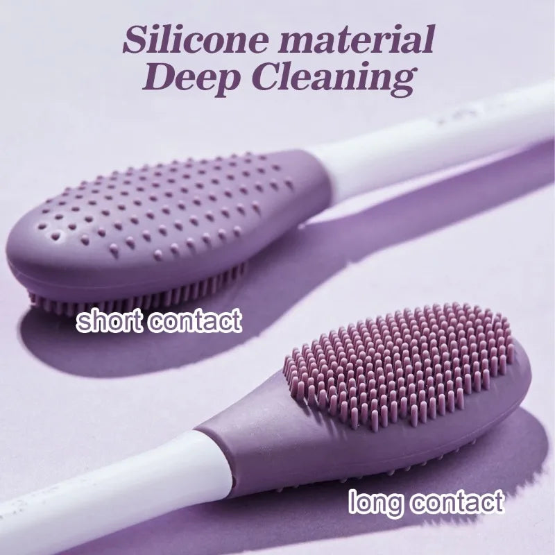 Silicone Facial Cleansing & Mask Brush 2 In1 Cleaning Tools Facial Skin Care Scrub Exfoliator Scrub Pore Blackhead Deep