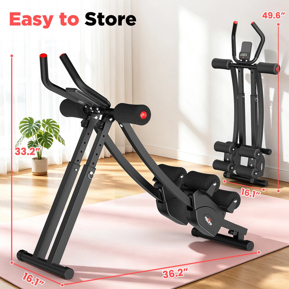 Relife Sports Dual Split‑Track Ab Machine