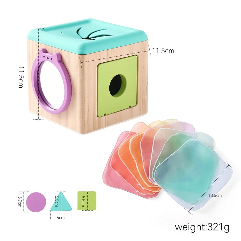 Montessori Cloths Toys Magic Cotton Animal Tissue Box Kids