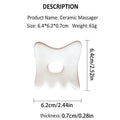 Ceramic Facial Scraping Tool Ceramic Gua Sha Board Anti Aging Facial Skin Care Reducing Dark Circles Removal Wrinkle