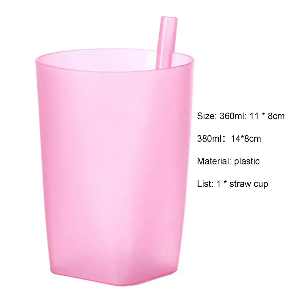 360ml Great Straw Cup Multipurpose Large Capacity Integrated Measuring Straw Drink Jug Juego Tazas De Cafe Y Plato