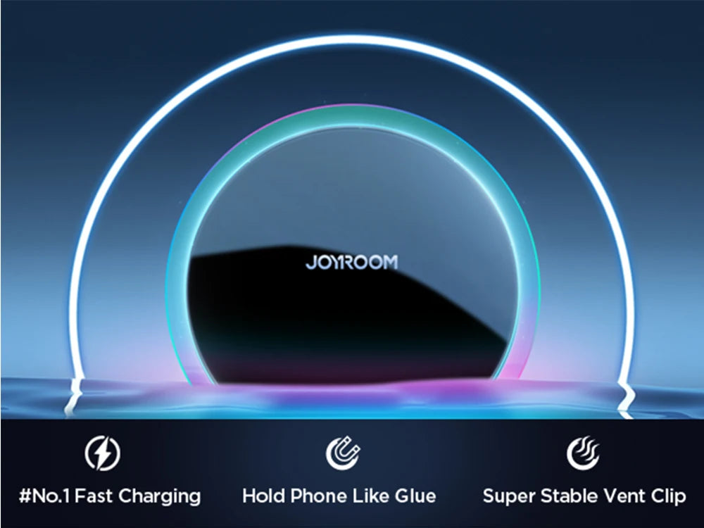 Joyroom Magnetic Car Phone Holder Colorful Wireless Charger For iPhone 15 14 13 12 Pro Max Fast Charging Car Charger Holder