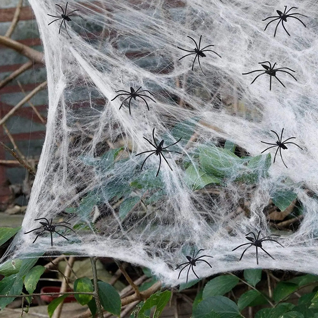 Wholesale Artificial Spider Web Halloween DIY Hanuted House Stretchy