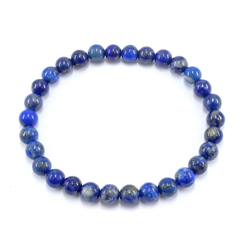 Natural 6MM Fashion Stone Bracelets Tourmaline Amethyst Amazonite Moonstone Citrine Quartz For Women Jewelry Charm Cute Gift