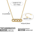 18K Gold Plated Slidable Zircon Jewelry Set