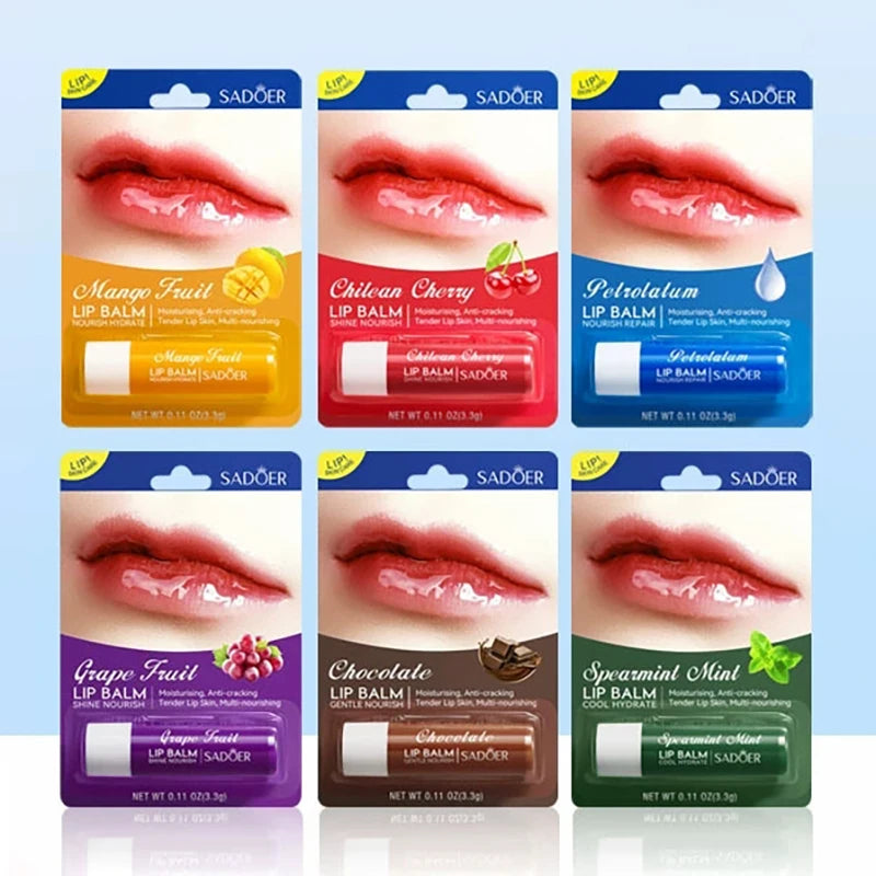 SADOER Moisturizing Lipstick Plump Lips Nourishing Hydrating Anti Wrinkles Lip Balm Lips Plumper Beauty Skin Care