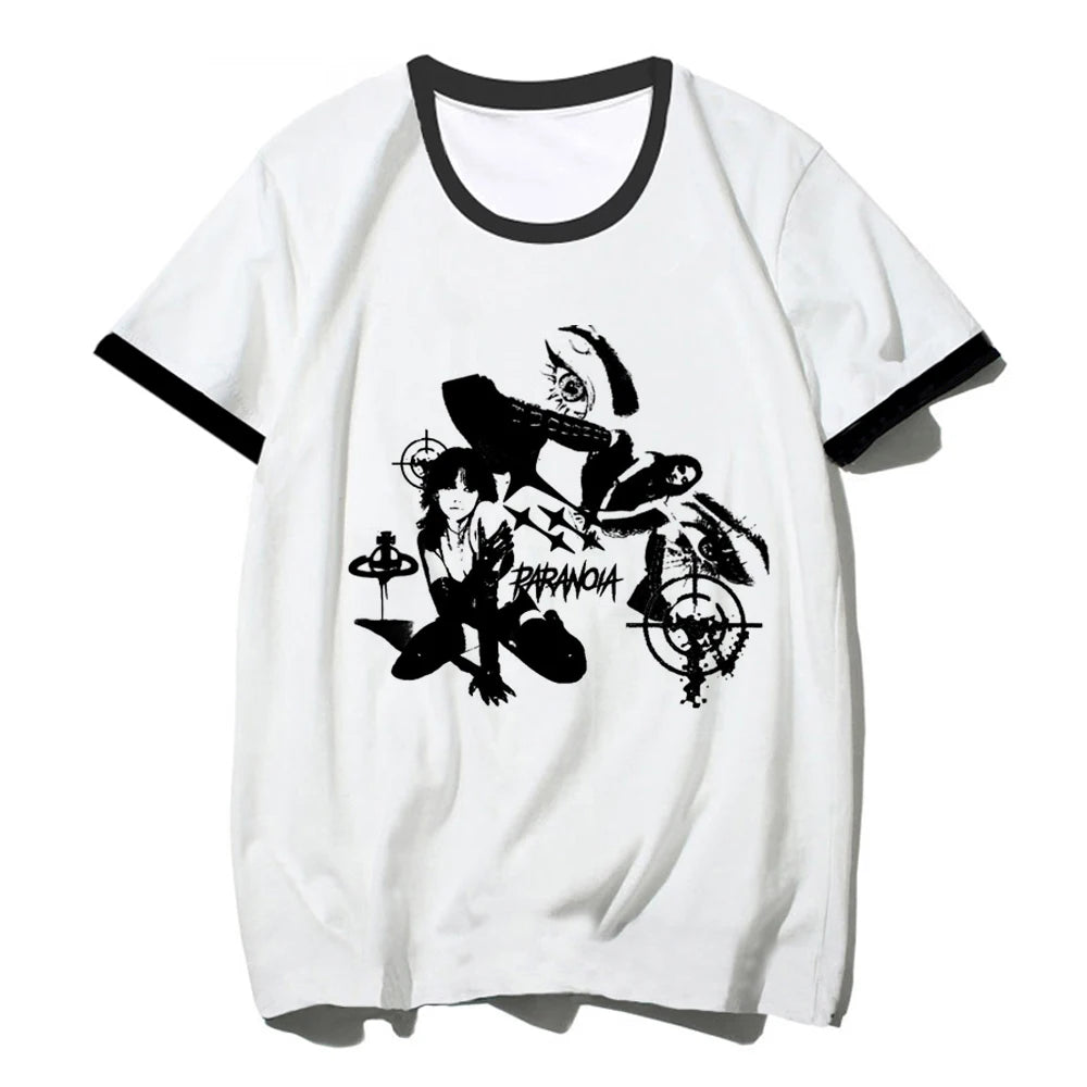 Y2k Tops top women funny Y2K Japanese Tee girl y2k clothing