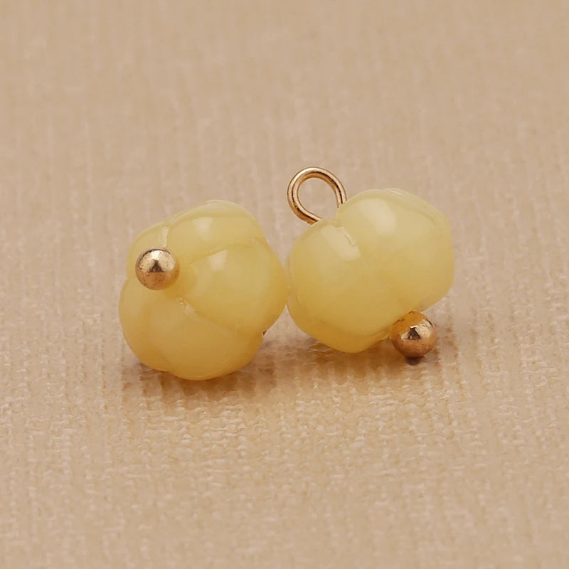 Glass Imitation Jade Mushroom Buttons Exquisite Retro Shirt Button Buckles for Cheongsam Cardigan Decor Sewing Scrapbooking