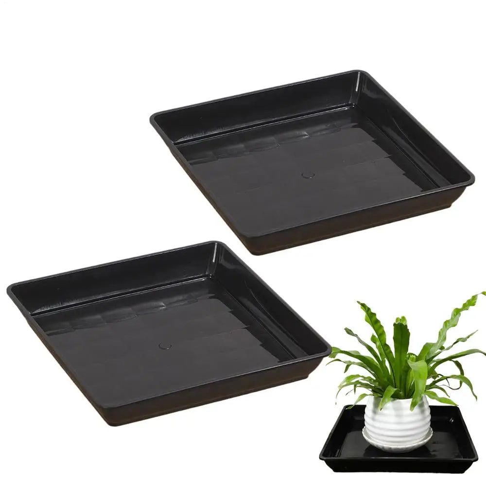 Plant Saucer Square Durable Flower Pot Indoor Outdoor Heavy Duty Tray Square Flowerpot Water Dish Home Decor for Gardening