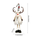Christmas Large Standing Elk Dolls Navidad Figurine Ornaments With Lights Reindeer For Xmas Kid Gift 2023 New Year Home Decor