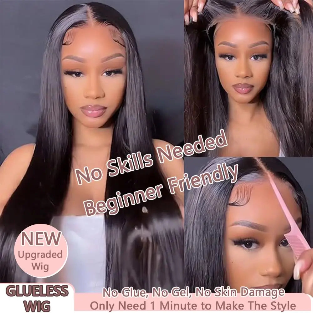 Glueless Wig Human Hair 6X4 5X5 Pre Cut Lace