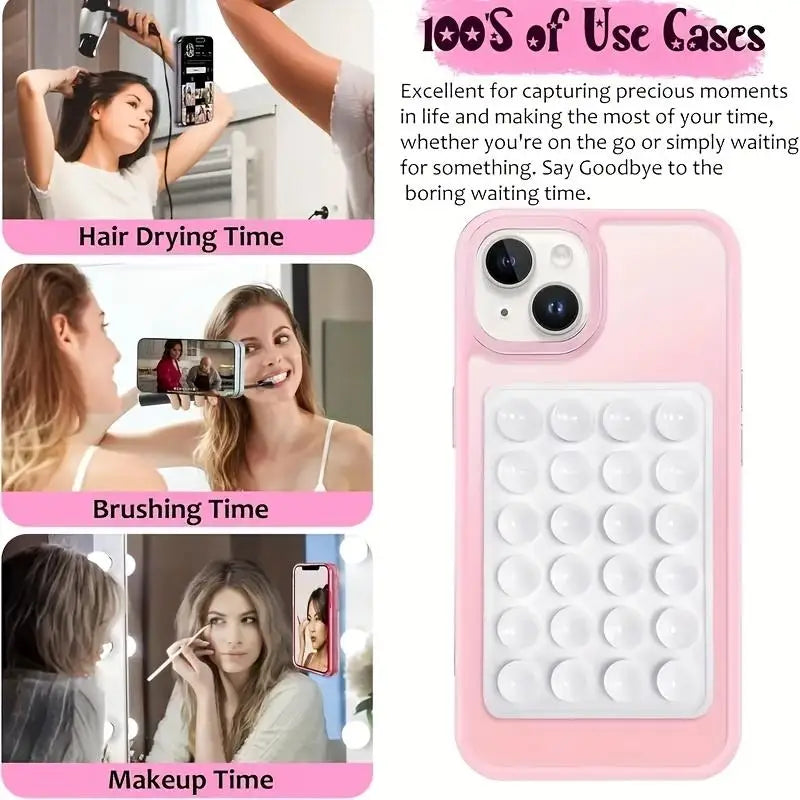 Double-Sided Suction Cup Phone Holder Glass