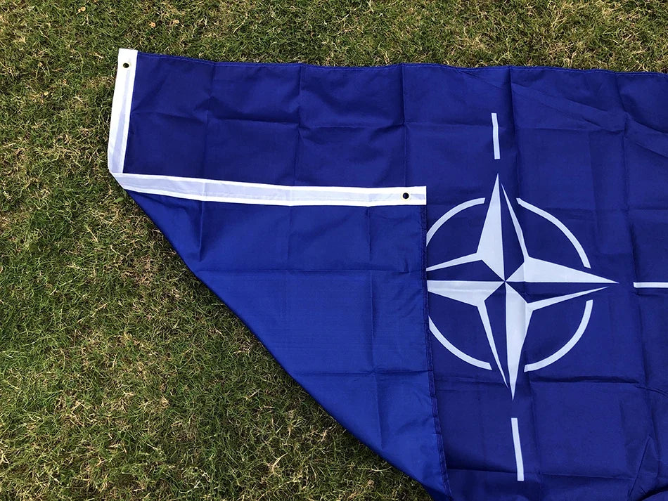 TIKI FLAG 90x150cm North Atlantic Treaty NATO Flag International Organization Flag