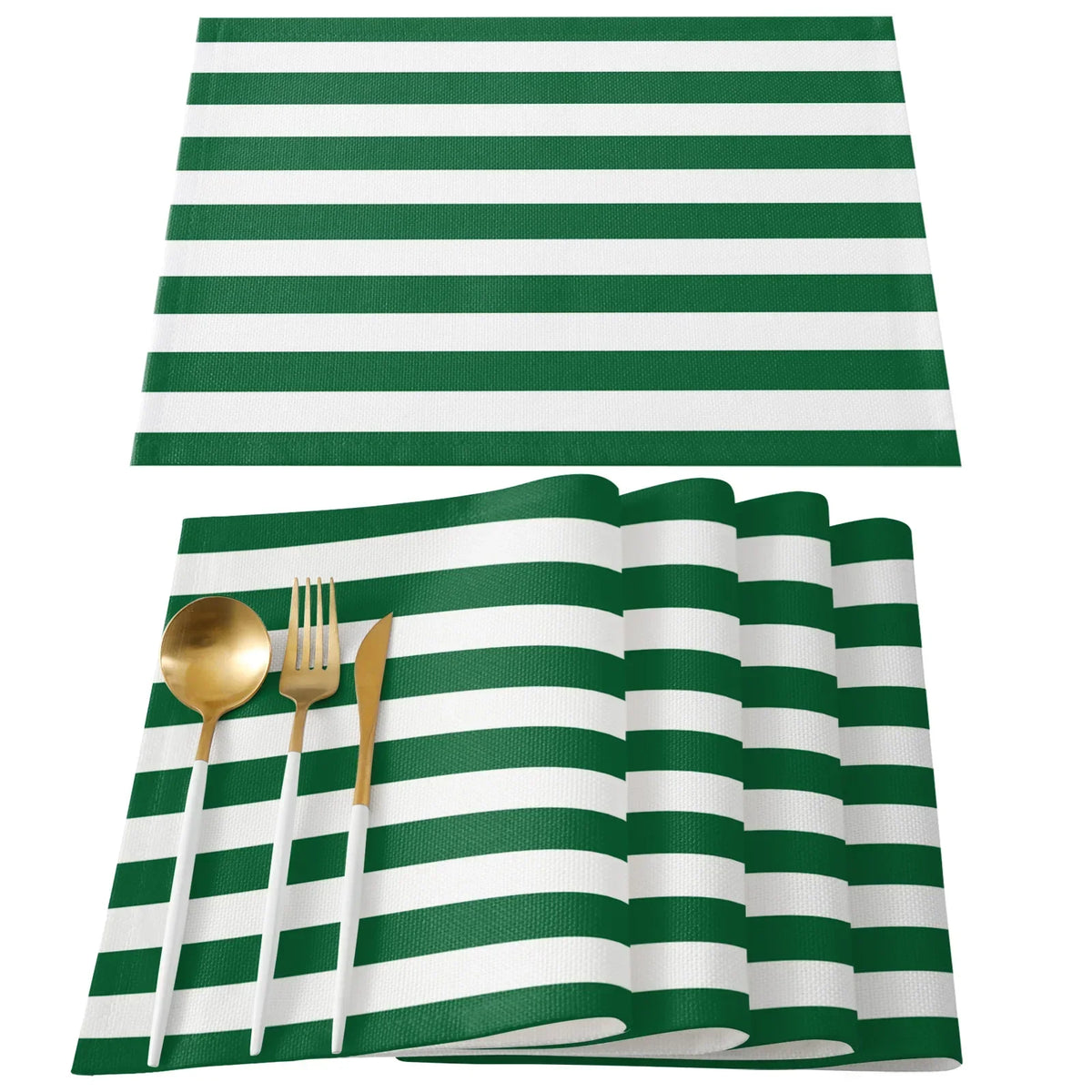 Stripes Black White Simple Pattern Table Mat Kitchen Decoration Placemat Table  For Wedding Dining Accessories Table Mat