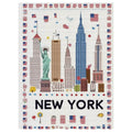 1pc 30X40CM/11.8*15.74inch New York stamped cross stitch kit DIY kit 11CT/14CT DIY Embroidered set DIY Cross-Stitch Set