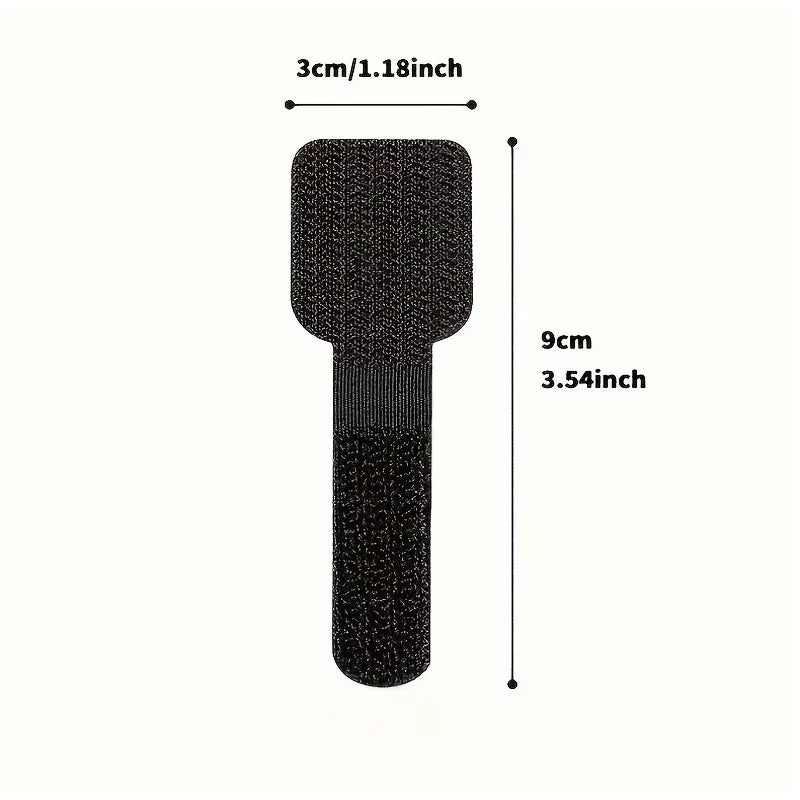 20pcs Nylon Cable Management Clips - Black & White, Desk Organizer for Data and Computer Cables desktop organizer office